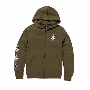 Sweat zippé Enfants VOLCOM Iconic Stone Kaki